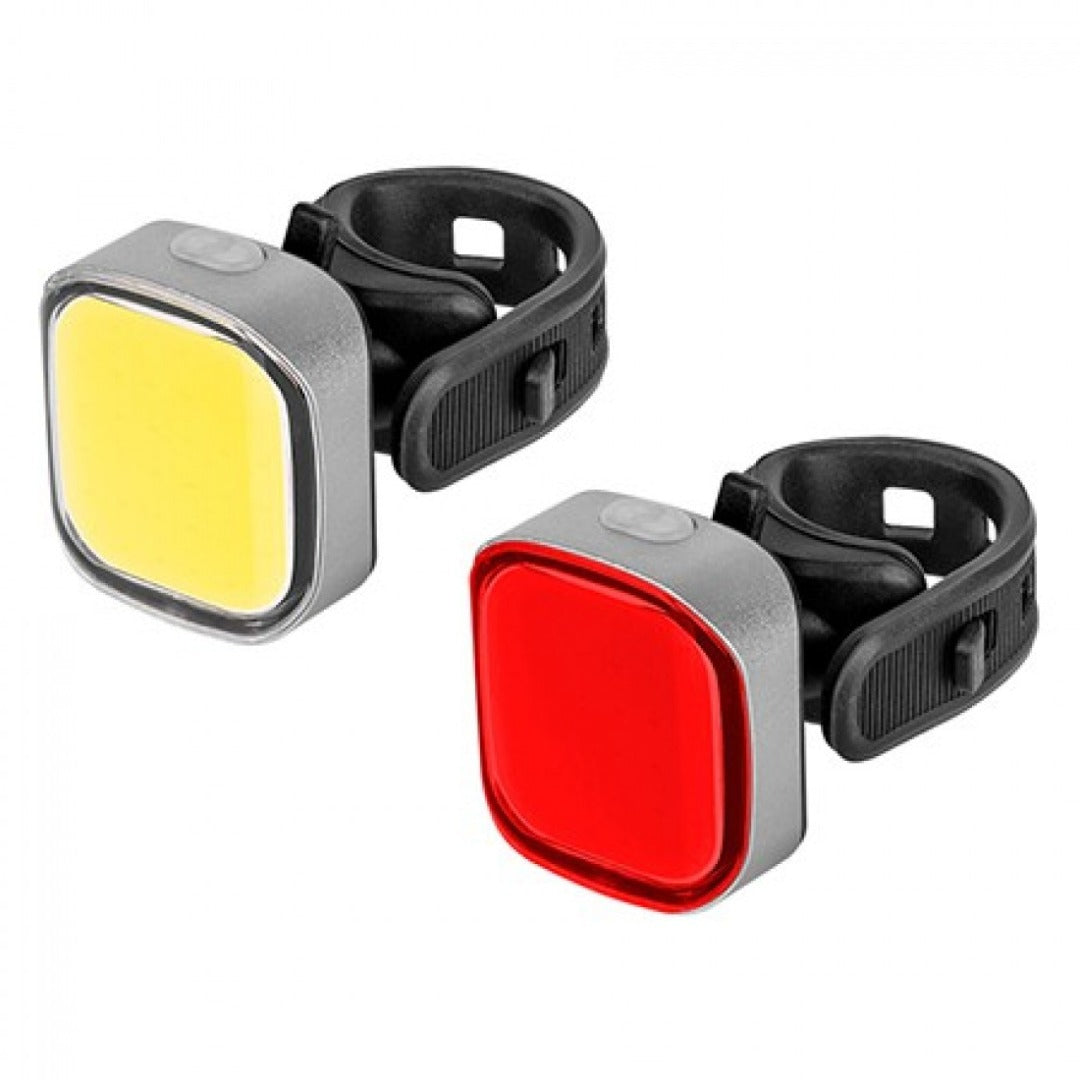 Fietsverlichting set - Rood en wit - Oplaadbaar Fietsverlichting set - Rood en wit - Oplaadbaar